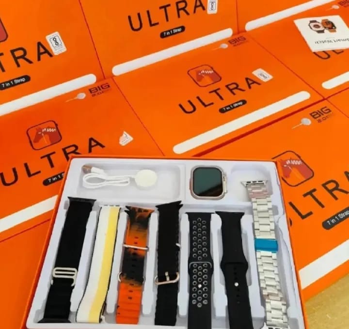 Ultra 7 in 1 Smart Watch | 7 Pair of Straps